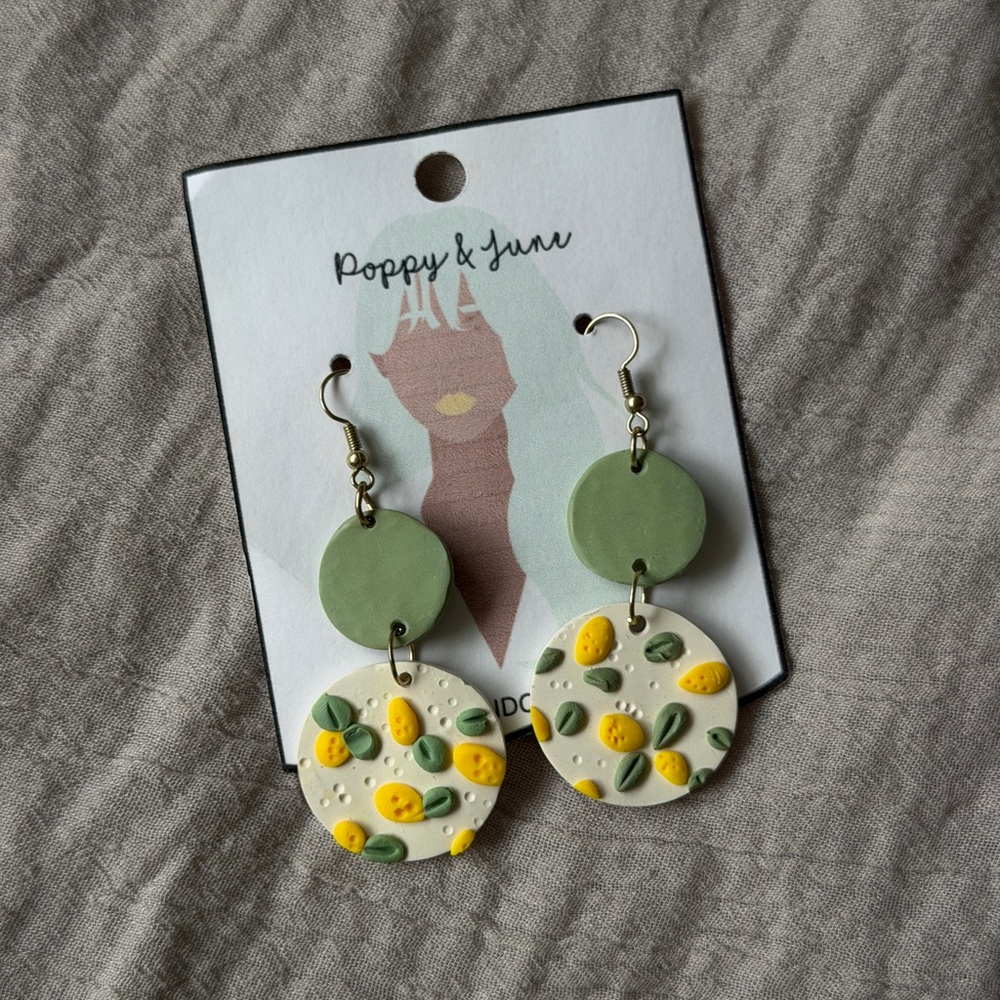 Lemon Dangle Earrings